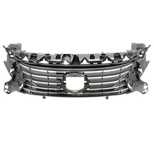Compatible with 2016-2018 Lexus ES300h & ES350 Front Bumper Grille Assembly - Painted Dark Gray | Replacement Part for Car Repair & Customization