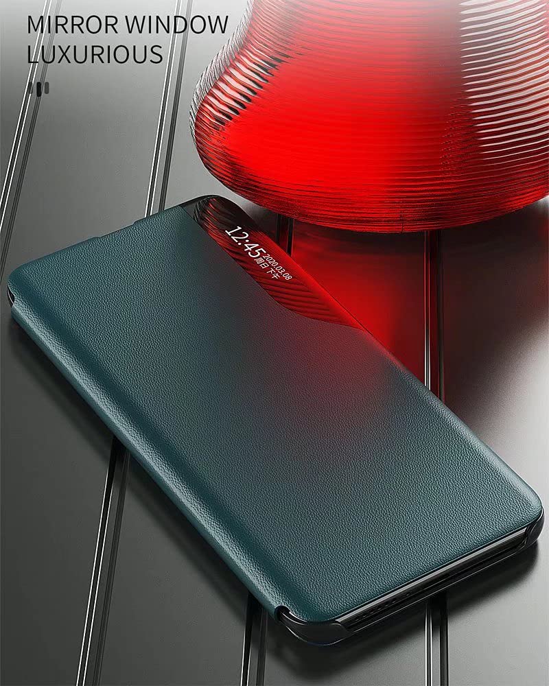 Shockproof TPU Ultra Slim Case for Samsung Galaxy S24 Ultra with Side Smart Display Window - Black | Protective Phone Cover for Daily Use, Travel & Outdoor Activities