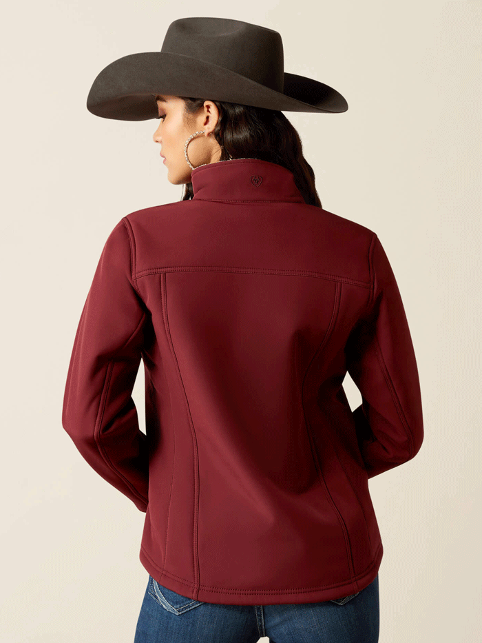 Ariat Women's Berber Back Softshell Jacket - Tawny Port | Windproof & Water-Resistant Winter Coat for Outdoor Activities, Hiking & Horseback Riding