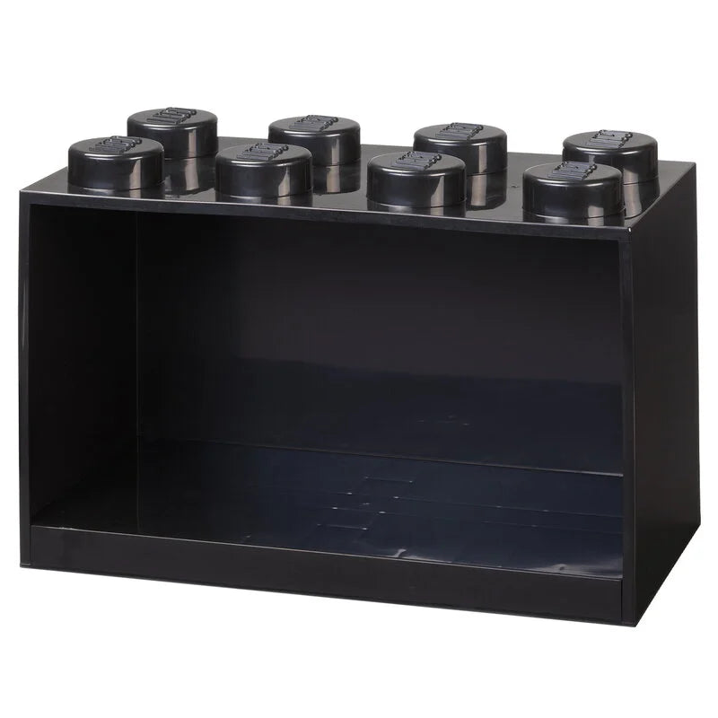 Original Lego Brick Shelf 8 Stud in Black - 30% Off - Perfect for Lego Storage, Display, and Organization in Kids' Rooms & Play Areas
