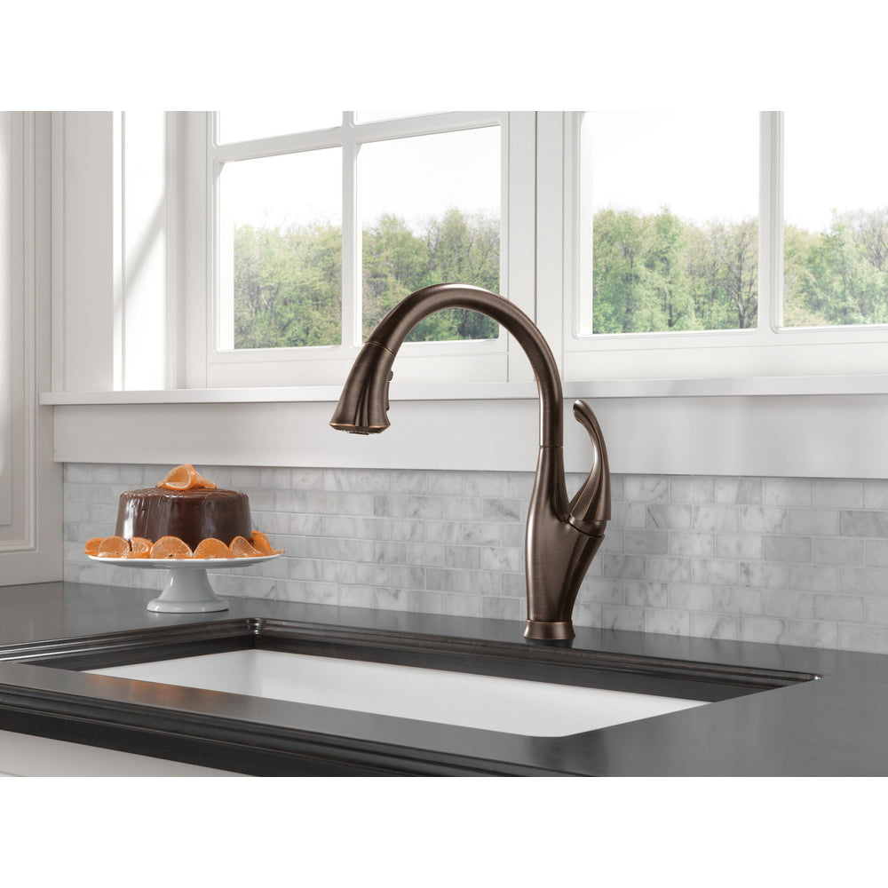 Delta Addison Venetian Bronze 9192 RB DST Pull-Down Spray Kitchen Faucet - Modern Design for Cooking & Dishwashing | Perfect for Home Kitchen Remodeling
