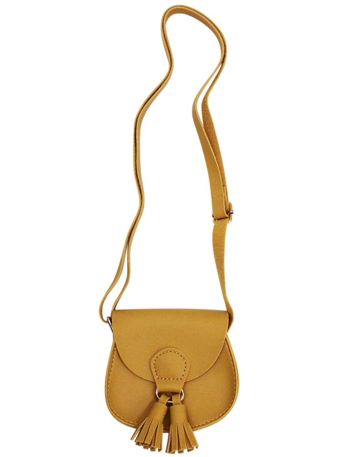 JUMISEE Girls Mini Shoulder Purse Crossbody Bag with Tassel - Cute Toddler Handbag for Kids, Birthday Gifts, Dress Up & Pretend Play Accessories