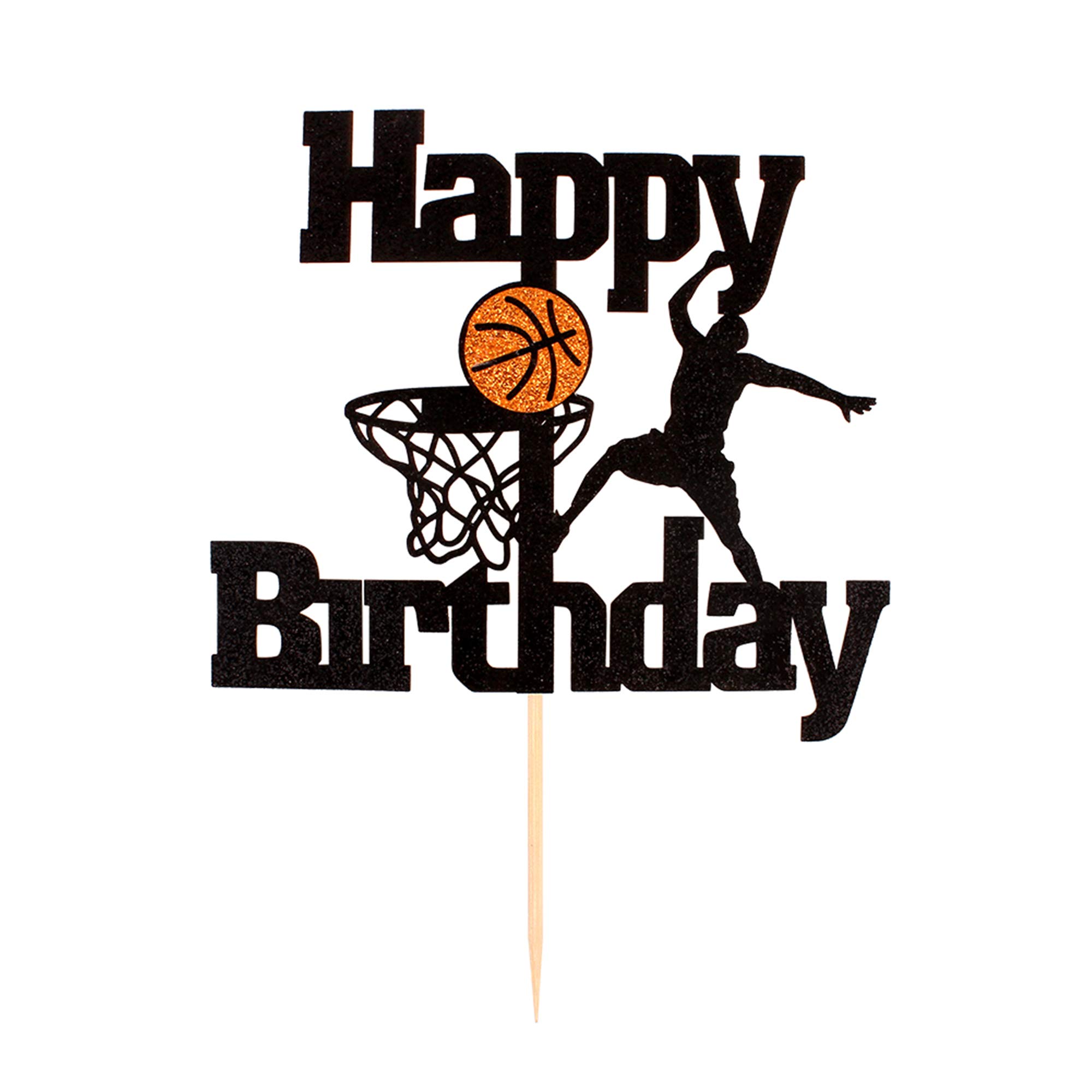 Basketball Cake Topper for Birthday Party - Men, Boys, Dads