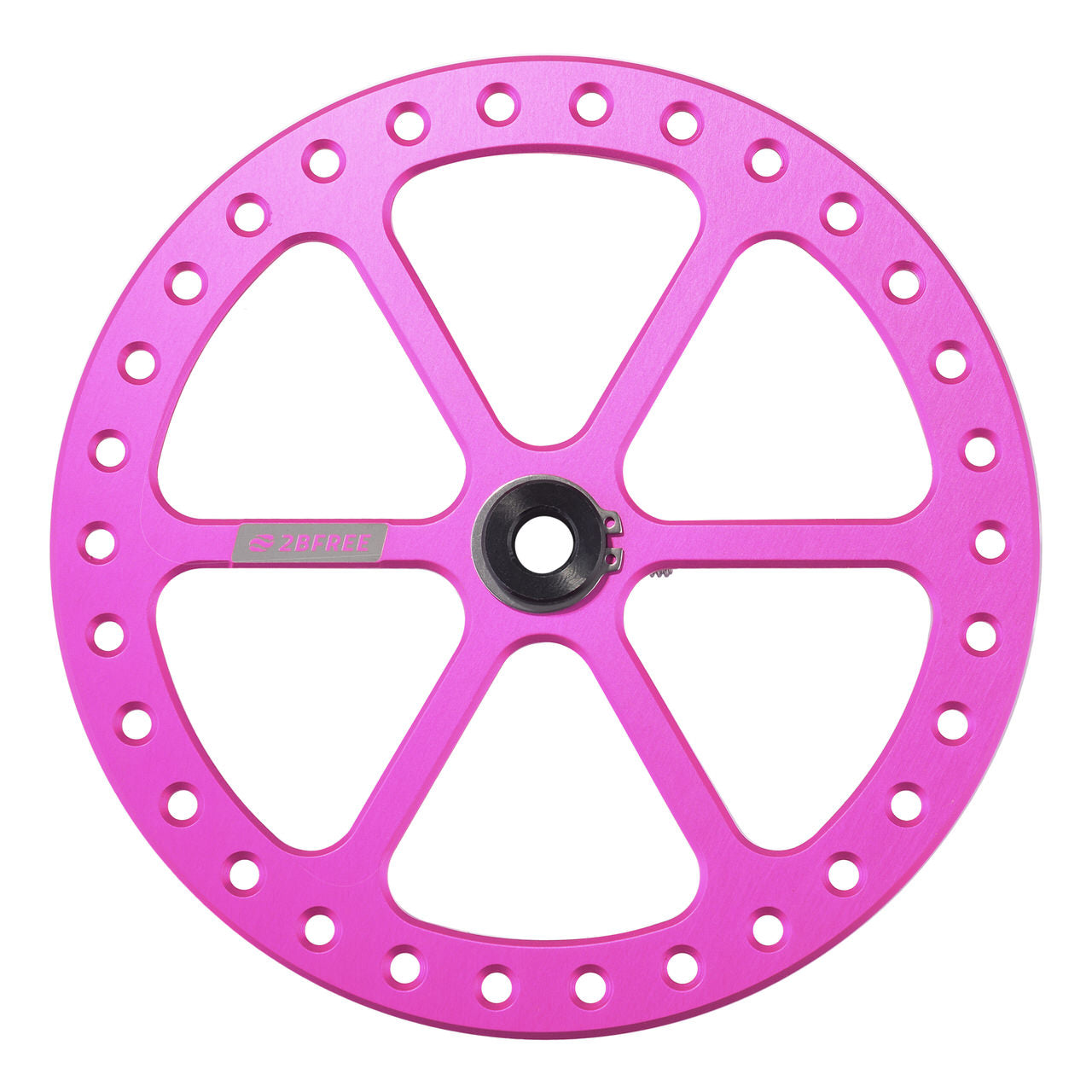 2BFREE Aluminum Bottom Plate - Neon Pink for Motorcycle, ATV & Dirt Bike Accessories | Lightweight & Durable Replacement Part
