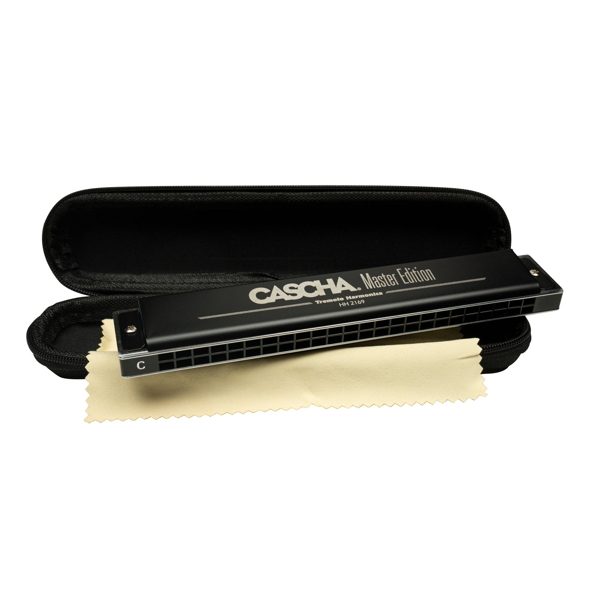 Cascha Master Edition Tremolo Harmonica in C Key - Professional 10 Hole 40 Reed Blues & Folk Music Instrument for Beginners & Adults - Perfect for Live Performances, Studio Recording & Music Practice