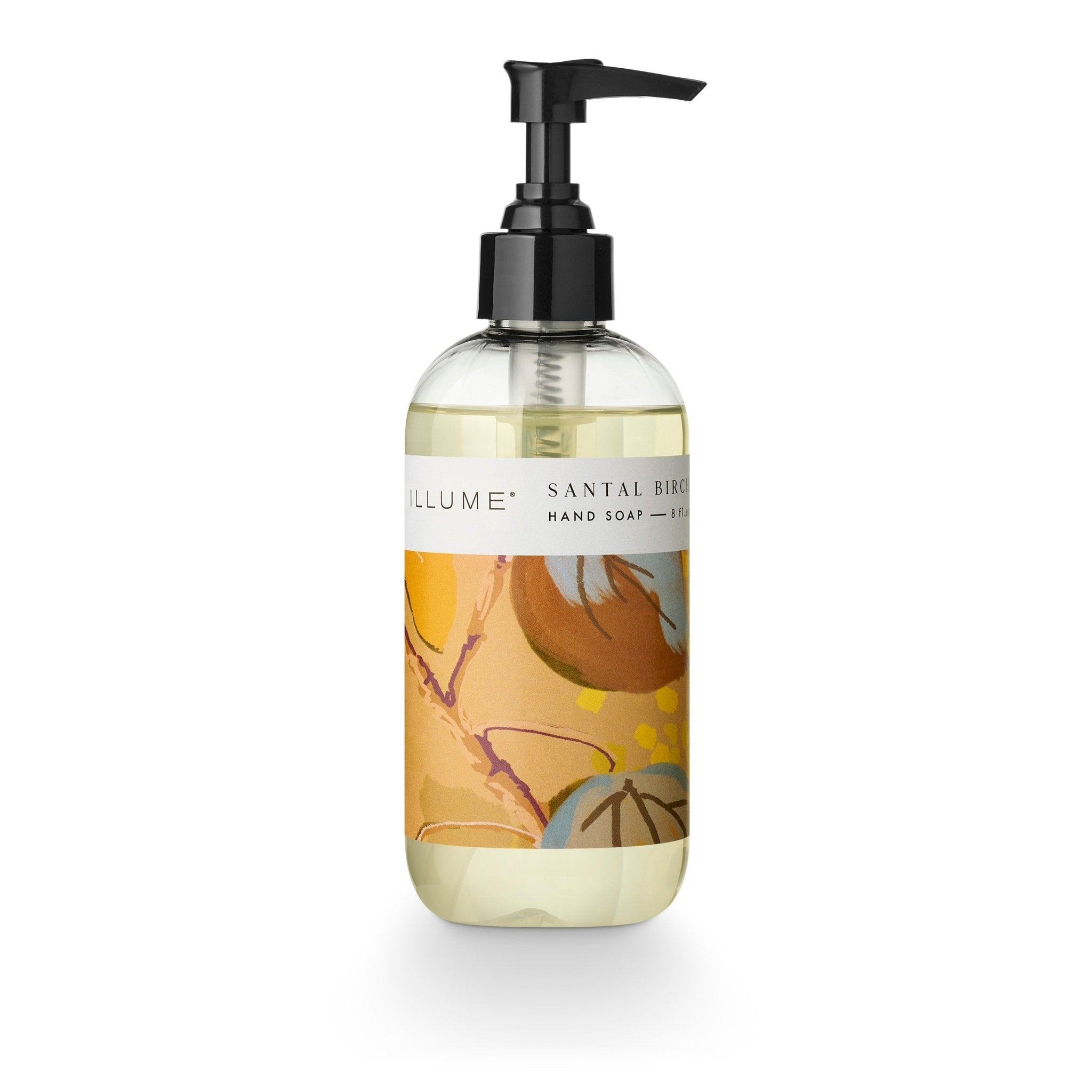 Natural Santal Birch Hand Soap - Moisturizing & Antibacterial for Dry Skin - Perfect for Bathroom, Kitchen & Office Use