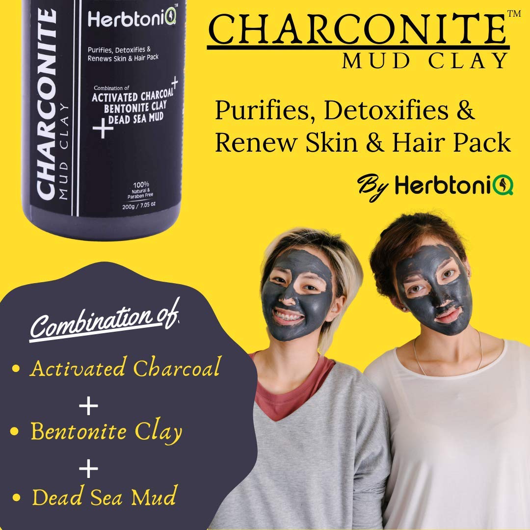 Organic Kaolin Clay & Charconite Mud Clay Powder for Face & Hair Masks – 400g (2-Pack) | Deep Cleansing, Detoxifying & Skin Purifying | Perfect for Spa Days, DIY Beauty Treatments & Natural Skincare Routines