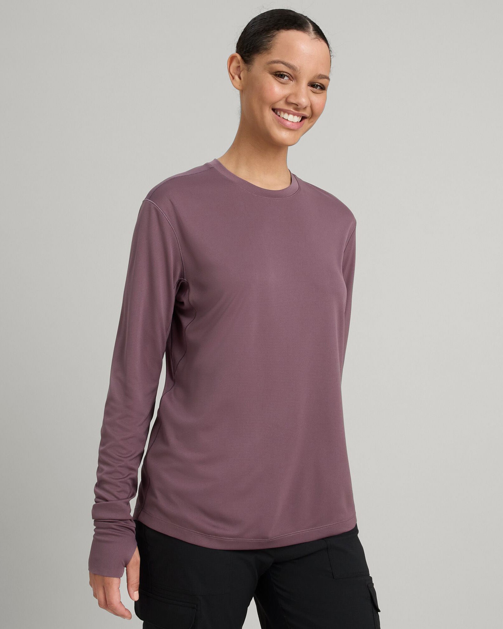 Women's SUN Stopper UPF 50+ Long Sleeve UV Protection Shirt - Storm Cloud Color - Perfect for Hiking, Beach & Outdoor Activities
