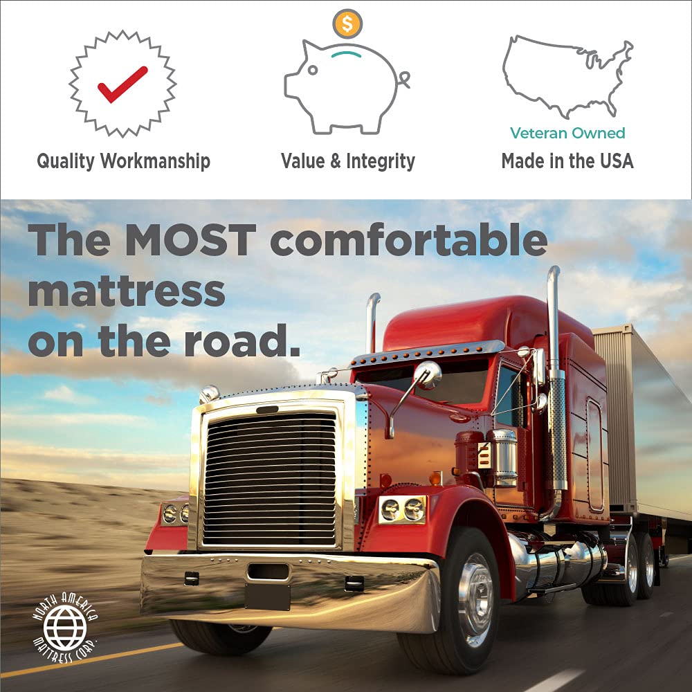 American Road Dream - Medium Comfort Gel Memory Foam Truck Mattress 75