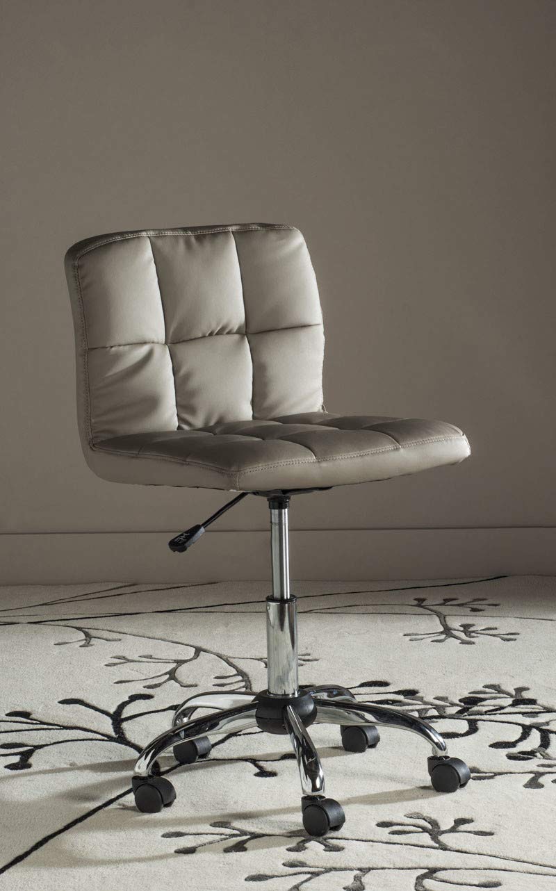 SAFAVIEH Brunner Black Modern Office Desk Chair - Ergonomic Computer Chair for Home & Office Workspace, Gaming, Study, and Conference Room