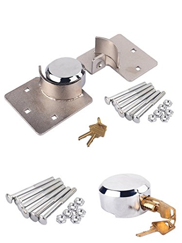 Stainless Steel Hidden Shackle Padlock 73mm (2.87 Inch) - High Security Lock with Bolt & Nuts for Shed Doors, Trailers, Gates - Weatherproof & Easy to Install - Ideal for Outdoor Storage, RV Security & Property Protection