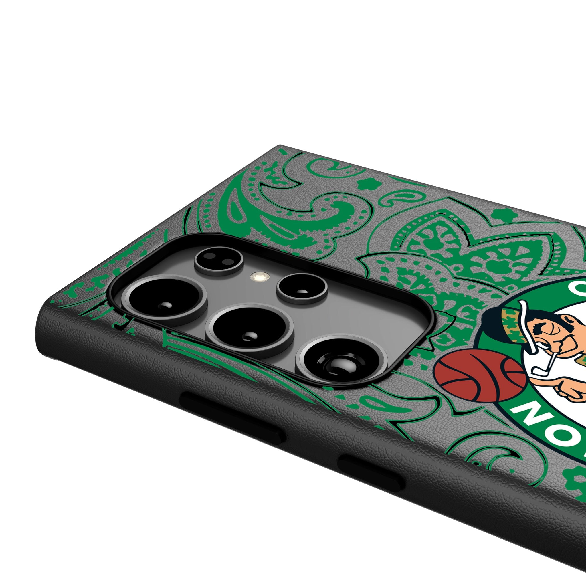 Boston Celtics Paisley MagSafe Compatible Phone Case for Samsung Galaxy S21/S22/S23 - Stylish Protective Cover for Basketball Fans - Perfect for Game Day & Celtics Pride