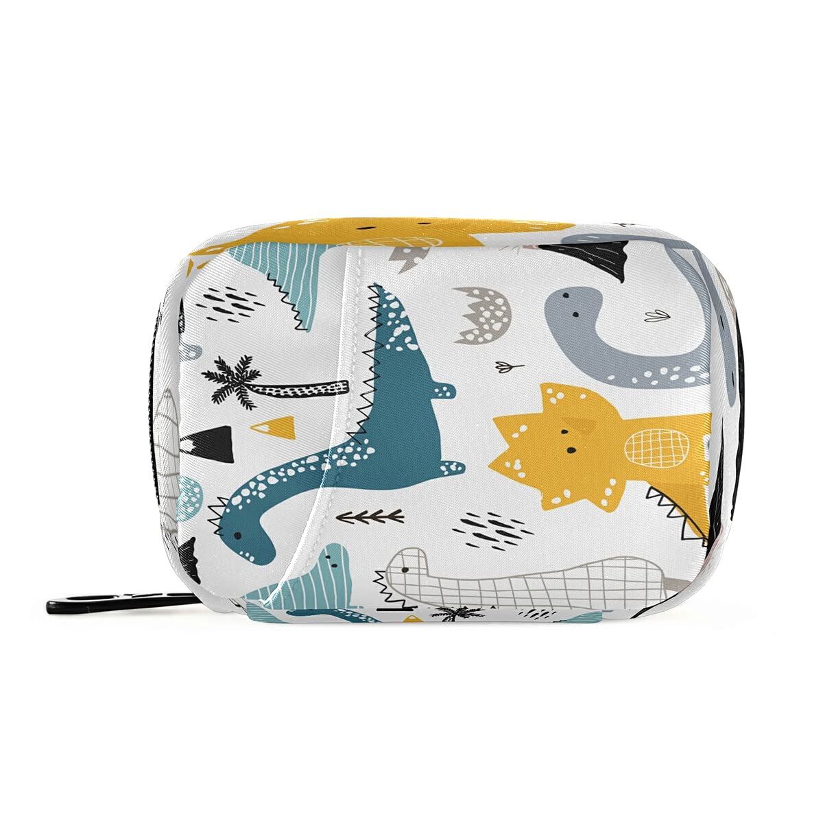 Scandinavian Style Dinosaur Pill Organizer Case - Portable Medicine Box for Vitamins, Supplements & Daily Pills | Perfect for Travel, Home & Office Use