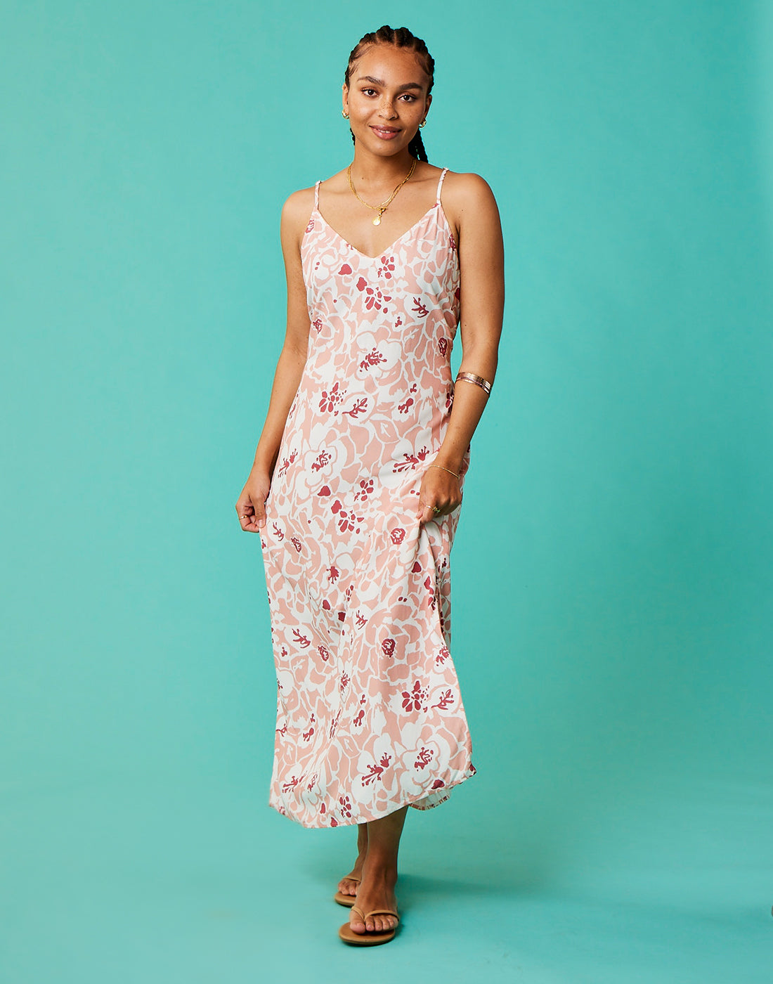 Macy Dress: Cloud Orchard Floral Print Summer Dress for Women - Final Sale | Perfect for Beach Vacations, Weddings & Date Nights