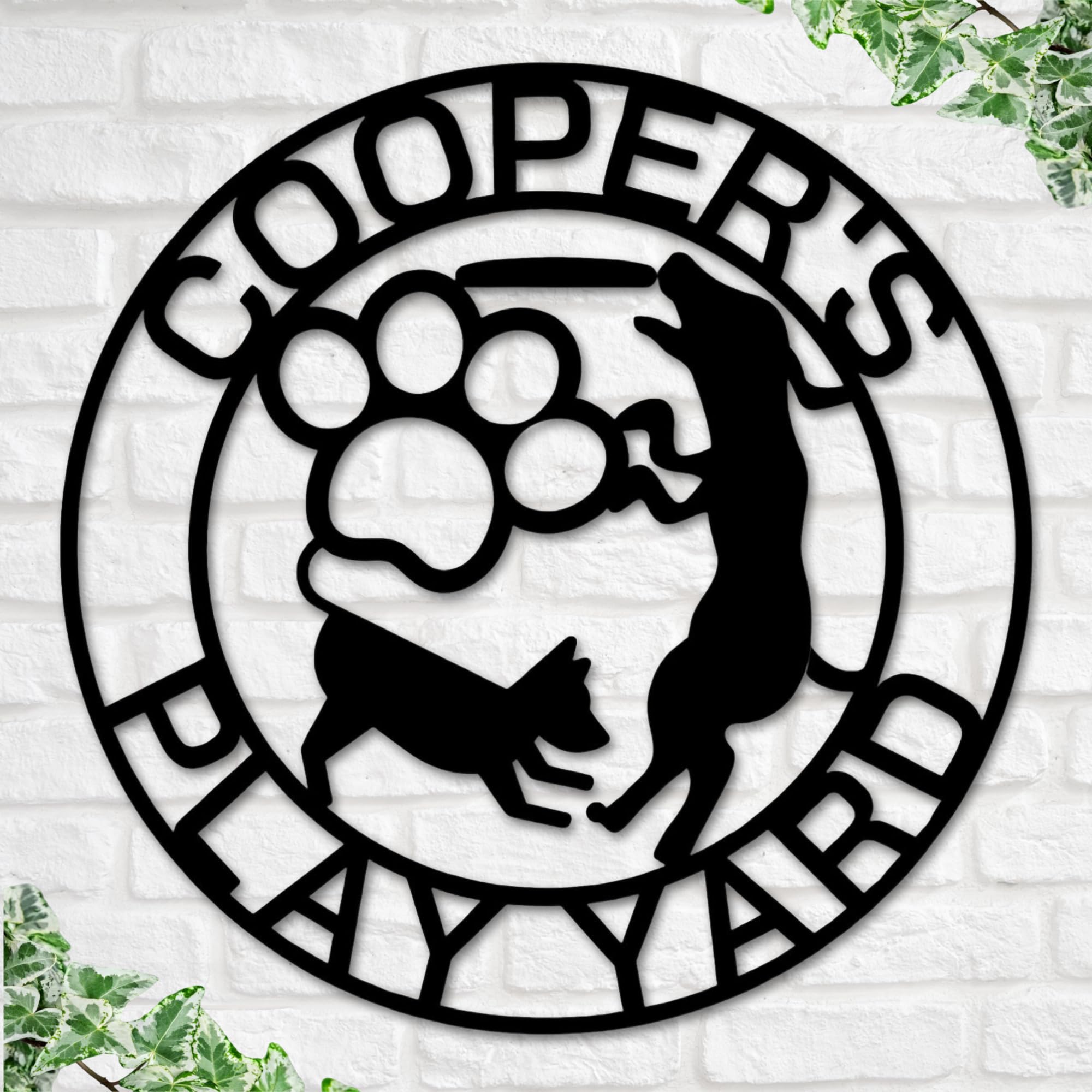 Custom Play Yard Sign for Dogs & Pets - Durable Dog Daycare Business Sign, Dog Training Service & Park Sign - Perfect for Pet Play Areas, Dog Parks & Training Centers