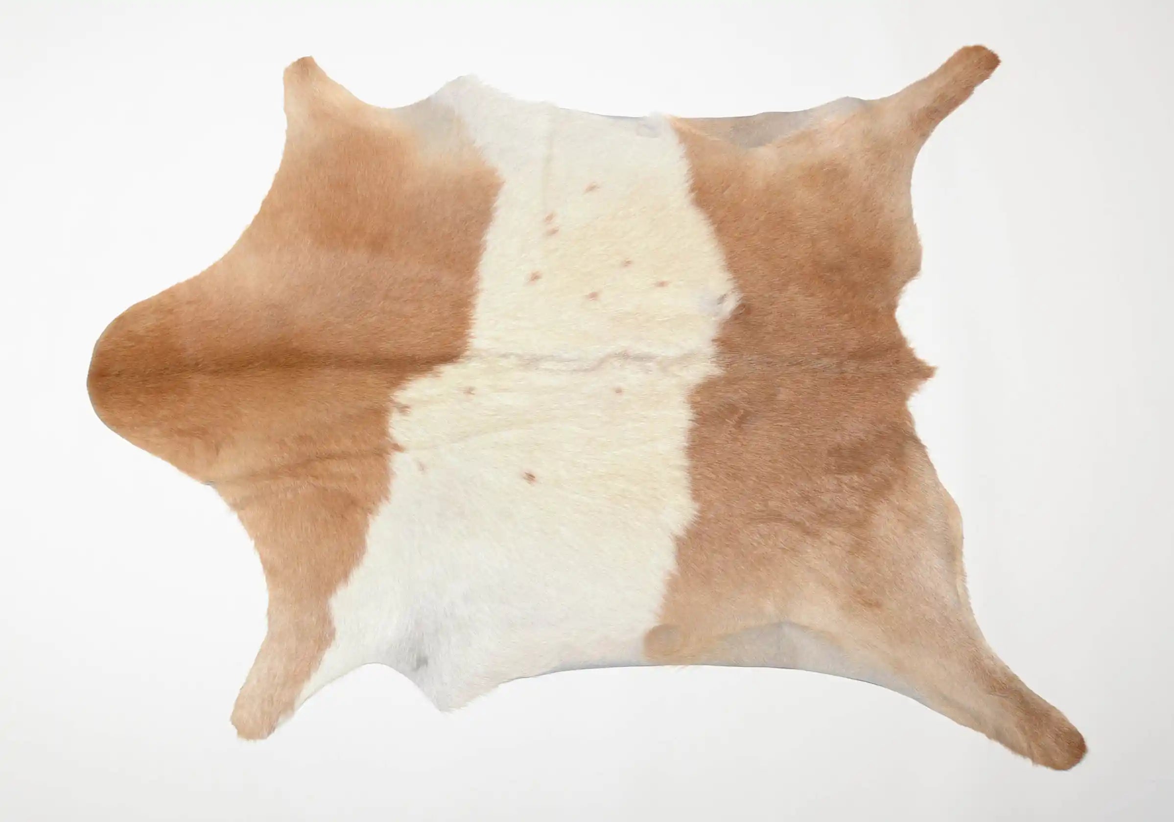 Premium Natural Goat Skin Leather - Light Tan & White for DIY Crafts, Upholstery, and Fashion Accessories | High-Quality Durable Material for Bags, Wallets & Home Decor
