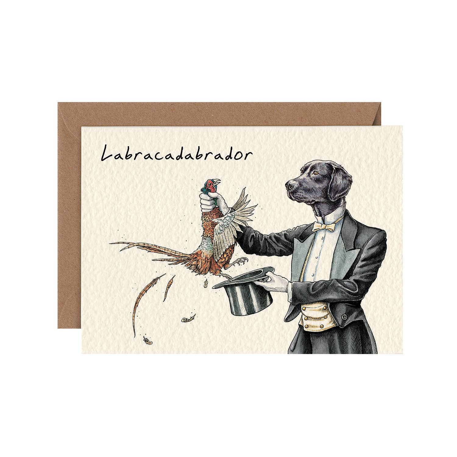 Funny Labracadabrador Dog Breed Greeting Card - Perfect for Birthdays, Holidays & Special Occasions