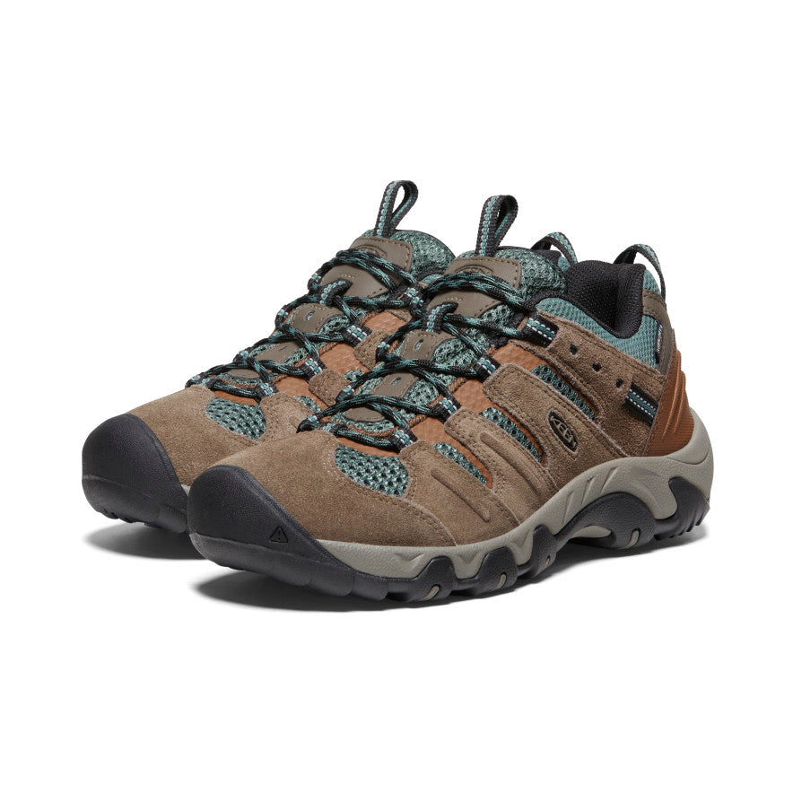 Women's Waterproof Hiking Shoes for Outdoor Adventures - Lightweight & Durable Trail Running Shoes for Women (Shitake/Dark Forest) - Perfect for Hiking, Camping & Mountain Climbing