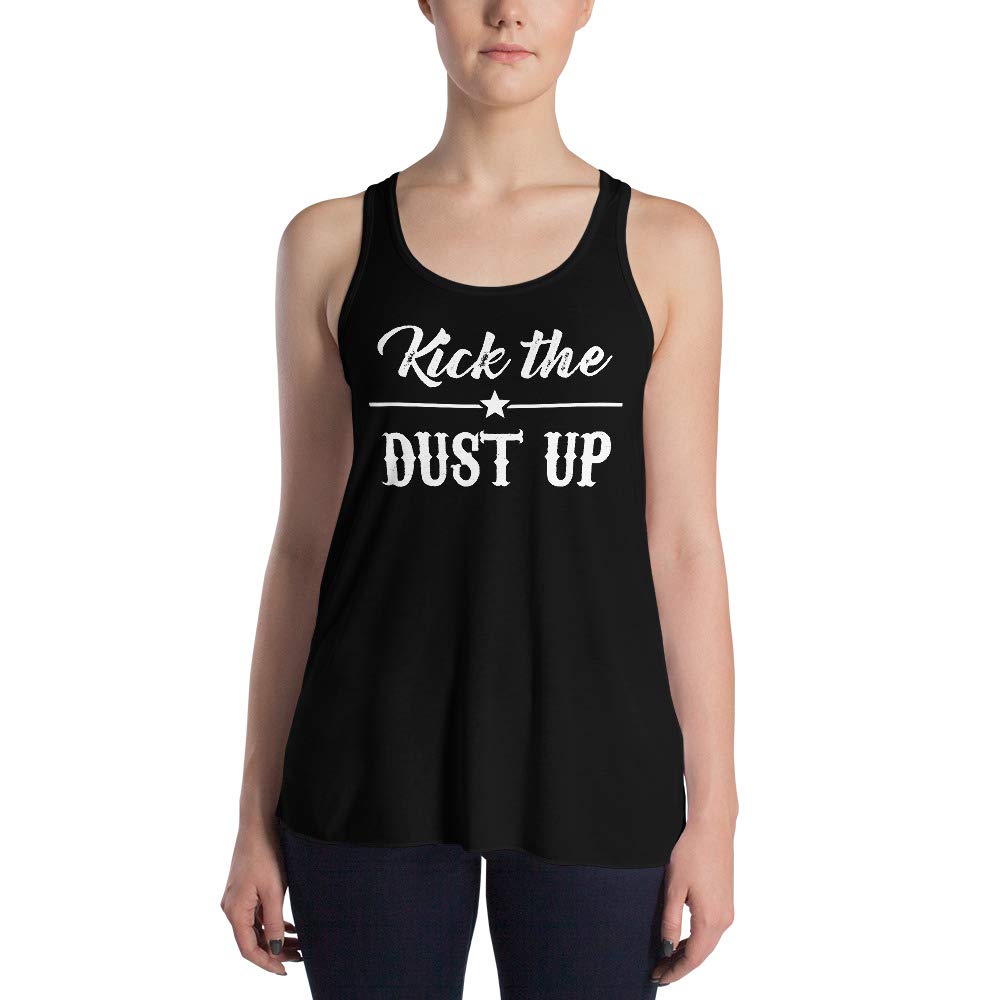 Women's Western Style Flowy Racerback Tank Top - Country Chic Summer Casual Wear for Music Festivals & Outdoor Activities