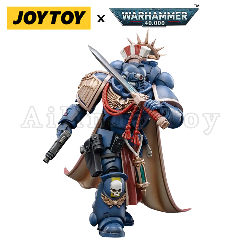 JOYTOY 1/18 Scale Warhammer 40K Ultramarines Primaris Captain Sidonicus Action Figure - Collectible Model for Warhammer Fans & Tabletop Gaming