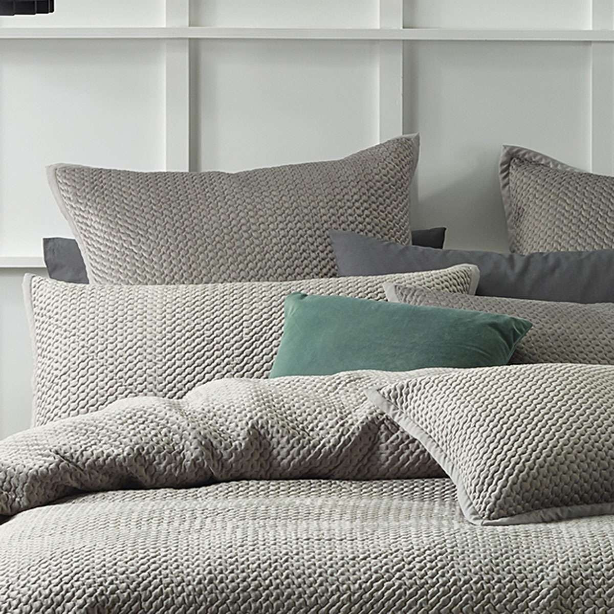 Bianca Stone Harlow Coverlet Set - Queen/King Size Luxury Bedding for Modern Bedrooms | Perfect for Master Suites, Guest Rooms & Cozy Home Decor