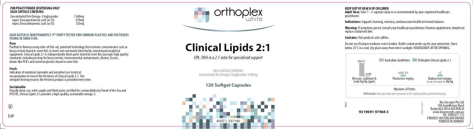 Orthoplex White Clinical Lipids 2:1 - Premium Lip Care Treatment for Dry & Chapped Lips - Perfect for Winter Skincare & Daily Hydration