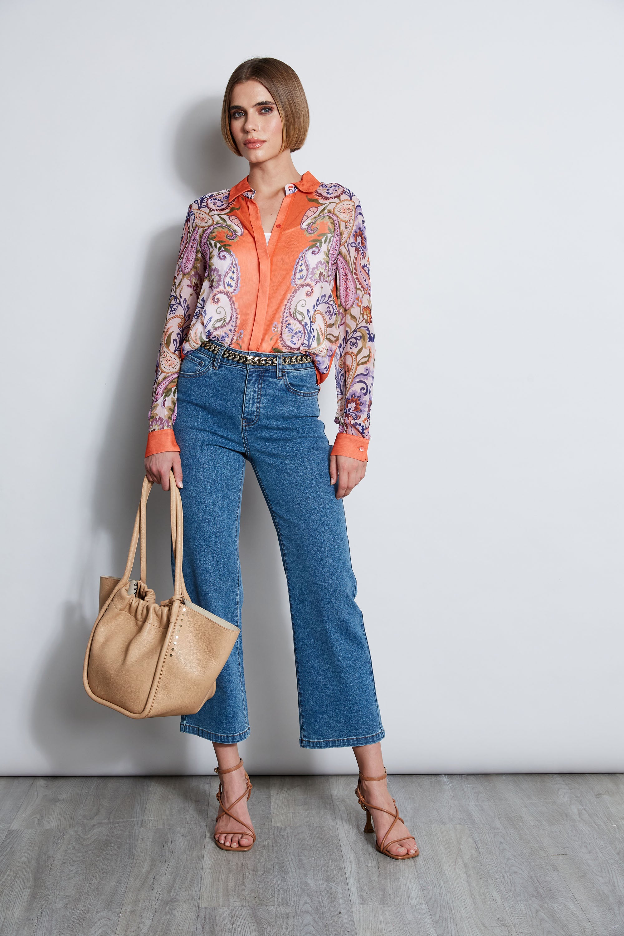 Stylish Silk Paisley Button Down Shirt for Men & Women - Perfect for Office, Date Night & Special Occasions