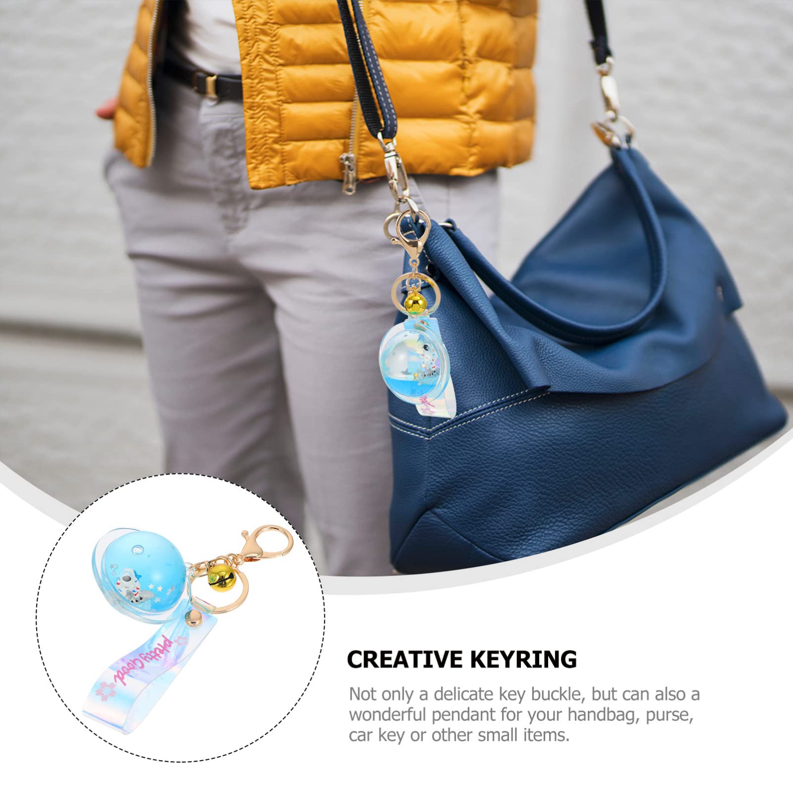 PRETYZOOM Astronaut Doll Keychain - Sand-Filled Car Key Holder, Bag Pendant & Decorative Key Ring | Perfect for Car Keys, Backpacks, Gifts & Space-Themed Decor