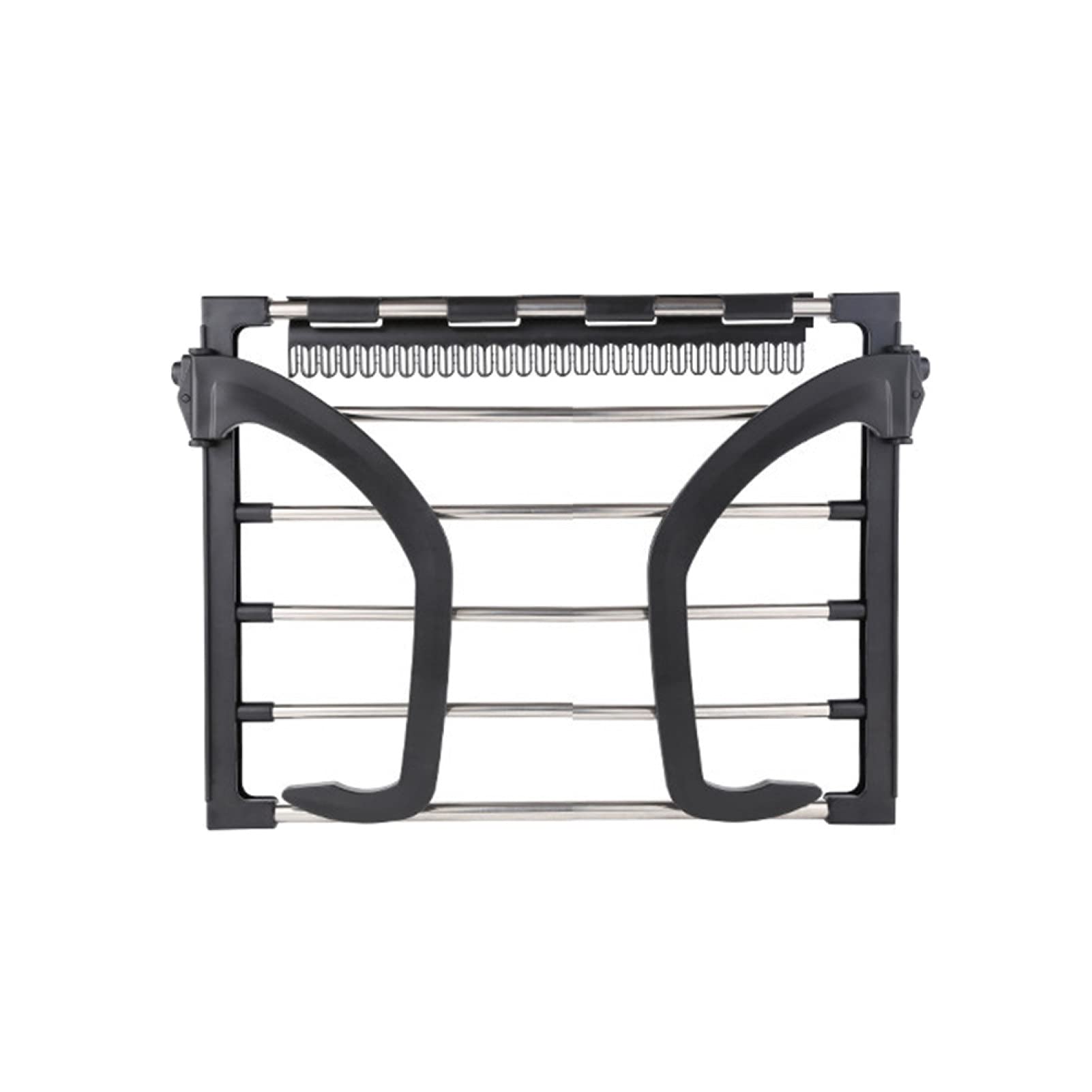 Foldable Clothes Hanger & Towel Drying Rack - Space Saving Anti-Rust Balcony Storage Shelf for Laundry, Bathroom & Outdoor Use