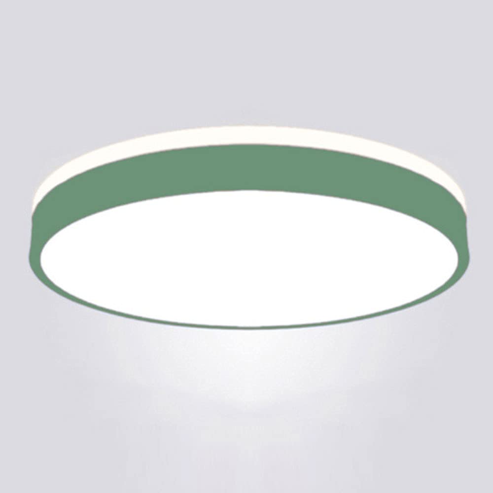 Energy Efficient LED Ceiling Light Fixture - 3 Color Temperature, Ultra-Thin Flush Mount, Side Emitting Design for Living Room, Bedroom & Office - Modern Minimalist Round Lighting Solution by SHUANGZ