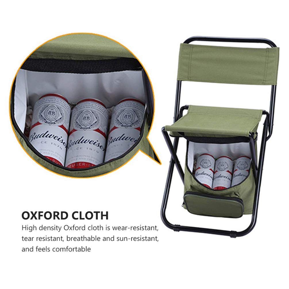 BESPORTBLE Portable Folding Camping Chair - Lightweight Outdoor Fishing Beach Chair with Metal Frame, Compact & Durable for Camping, Picnics, Beach, Fishing, and Backyard Relaxation