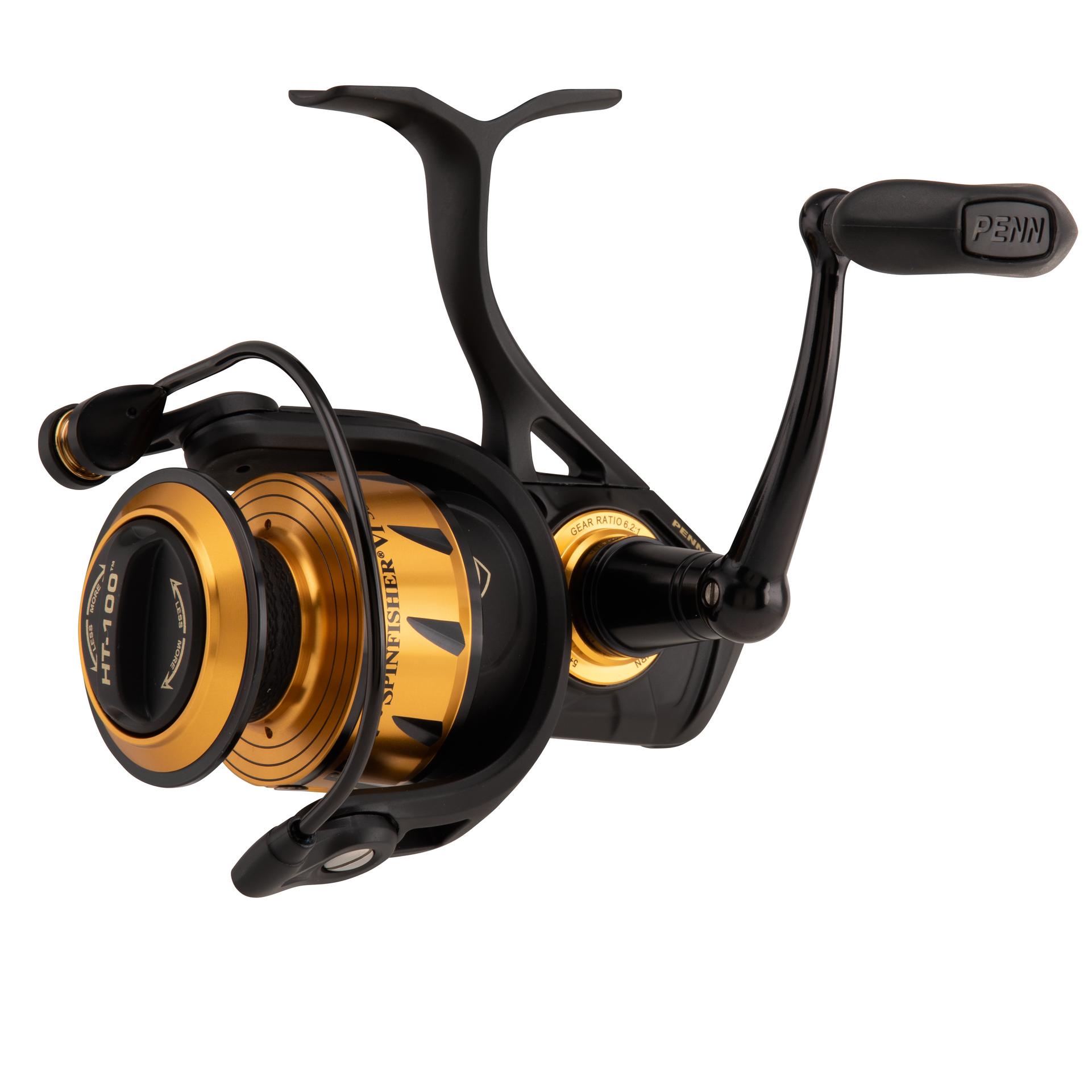 Penn Spinfisher VI Spinning Fishing Reel - Saltwater & Freshwater, 6+1 Shielded Bearings, HT-100 Drag System - Perfect for Surf Fishing, Pier Fishing & Offshore Angling