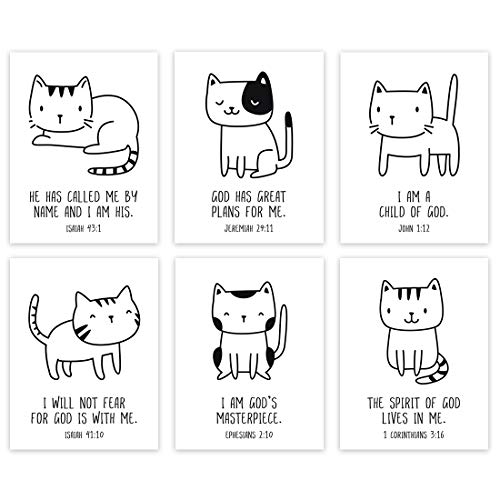 Black White Modern Cat