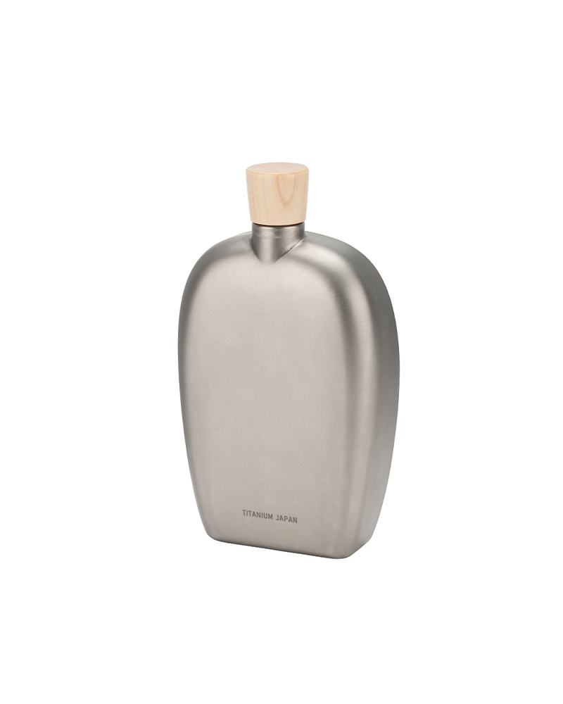 Premium 250mL Titanium Flask - Lightweight, Durable & Leak-Proof for Outdoor Adventures, Camping & Travel