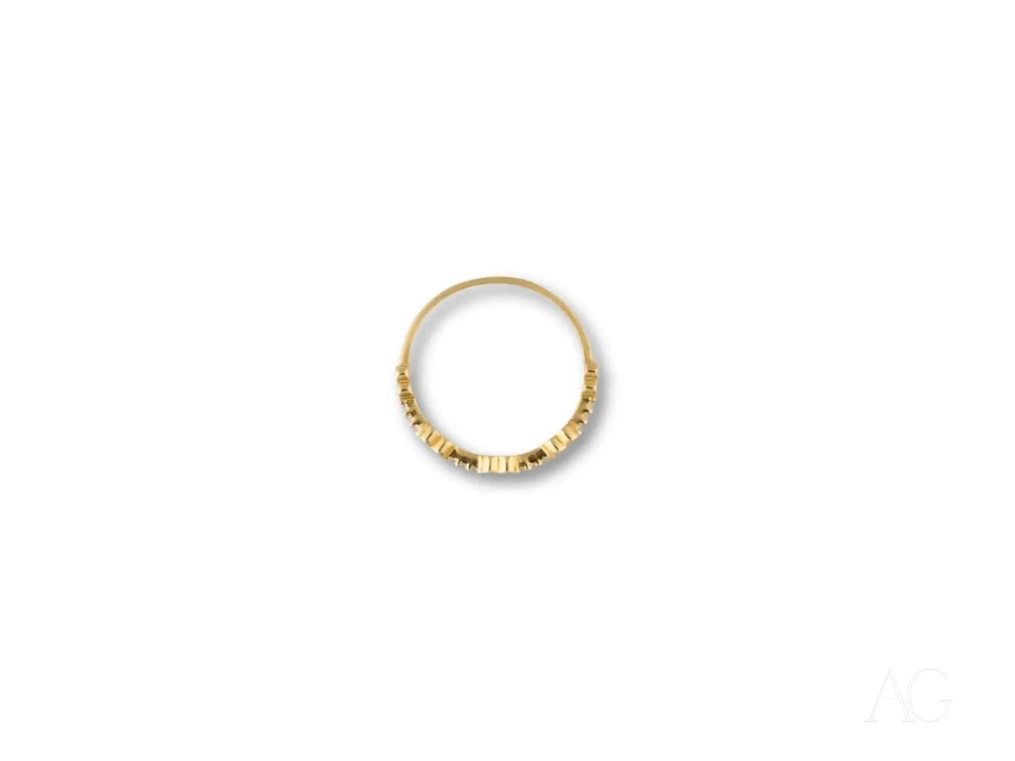 18K Yellow Gold CZ Heart Ring for Women - Elegant Cubic Zirconia Jewelry Gift for Valentine's Day, Anniversary & Romantic Occasions