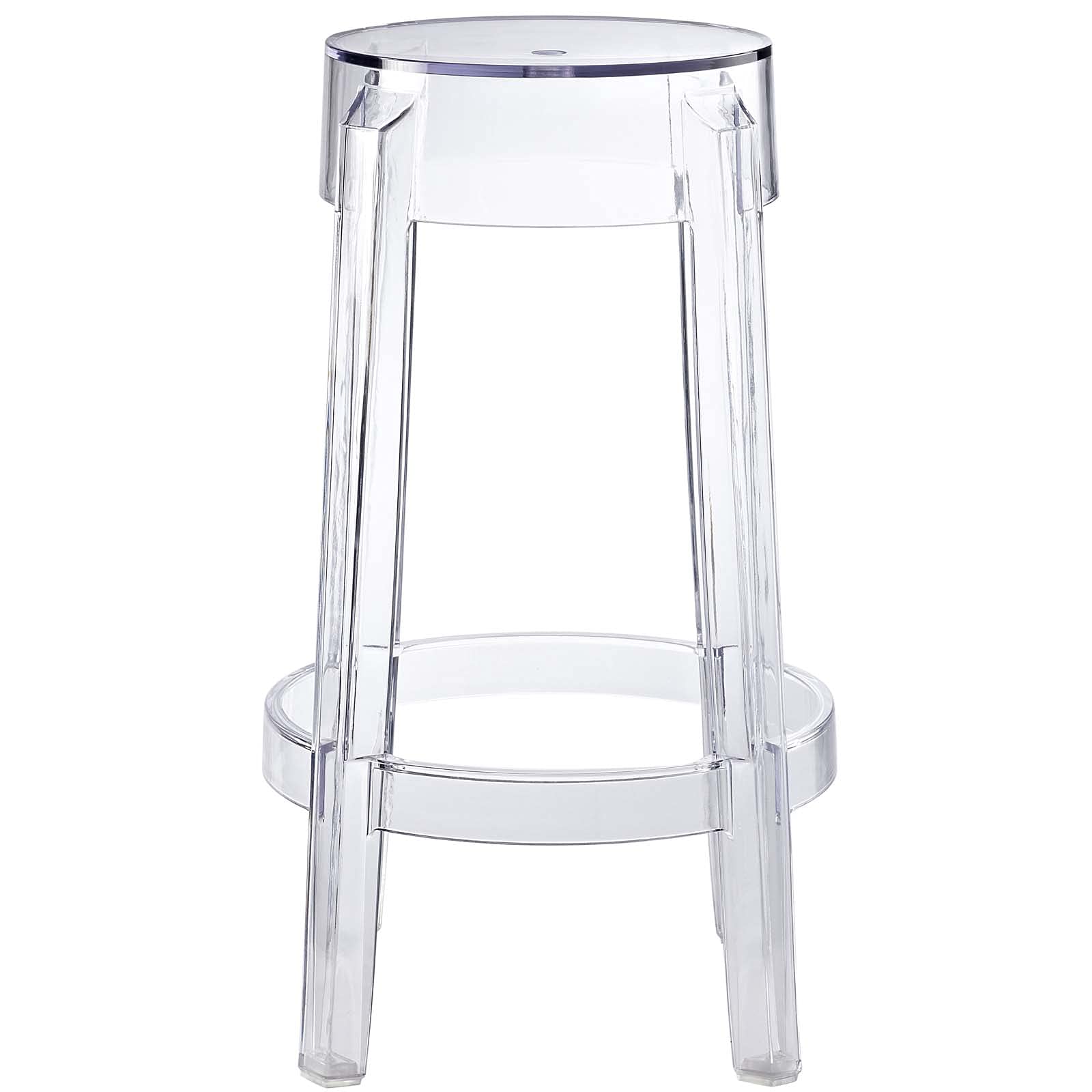 Modway Casper Modern Acrylic Counter Bar Stool - Clear Transparent Design, Fully Assembled - Perfect for Kitchen Islands, Breakfast Bars & Contemporary Dining Spaces