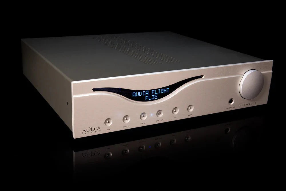 Audia Flight Three S Stereo Integrated Amplifier - High-End Audio System for Home Theater & Music Listening | Perfect for Audiophiles & Hi-Fi Enthusiasts