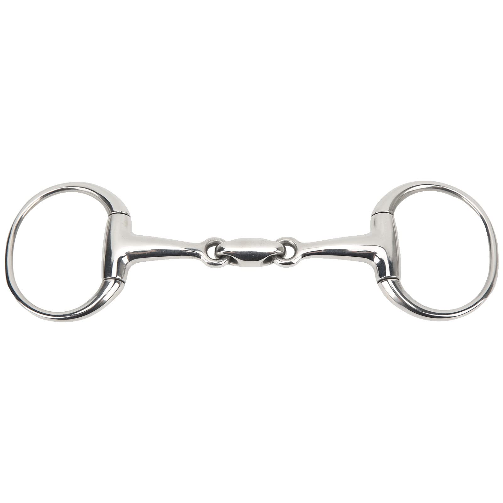 Premium Stainless Steel Horse Snaffle Bit – Comfort Fit Equestrian Training Bit with Anti-Biting Design for Dressage, Jumping & Trail Riding