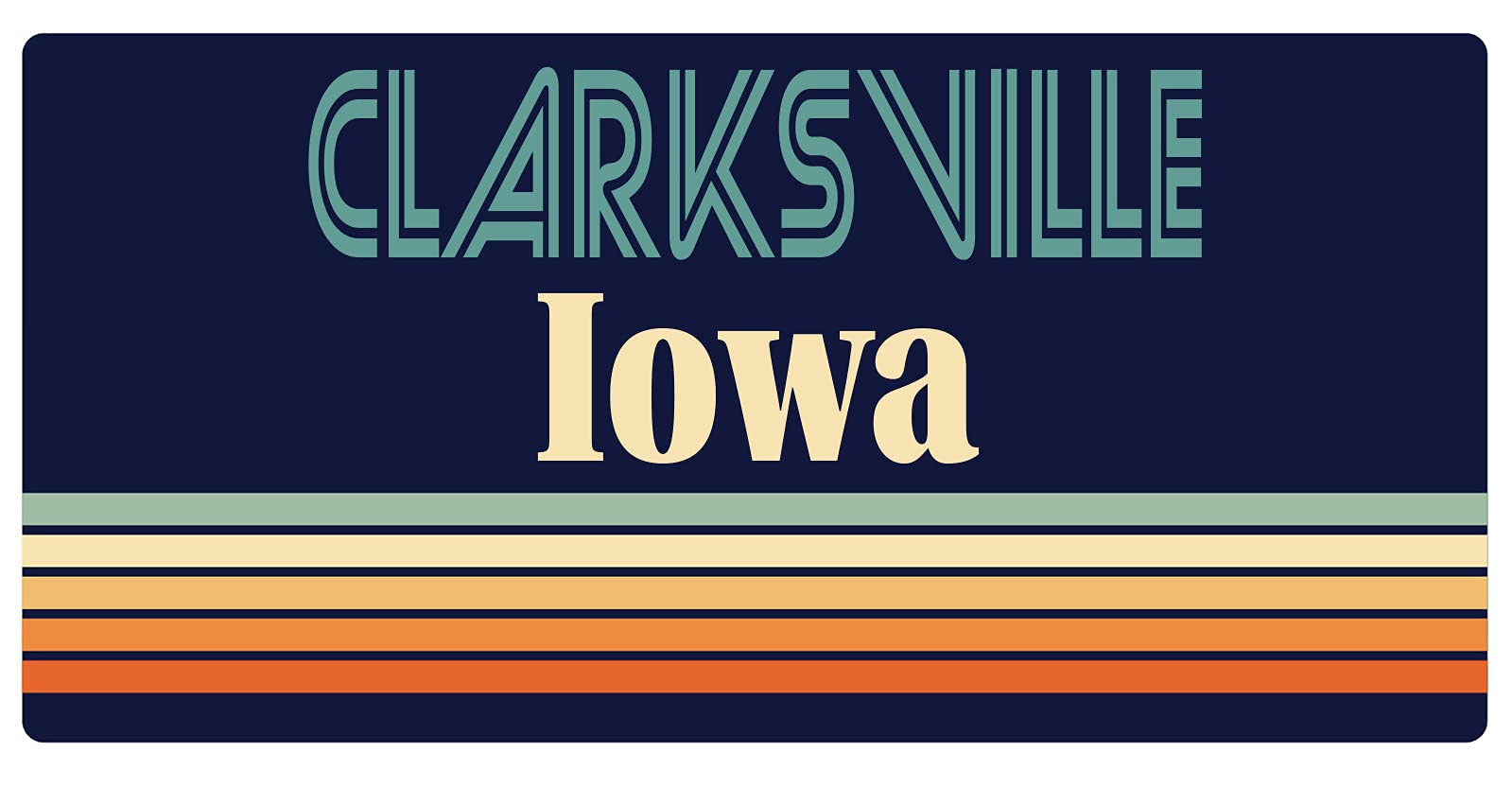 Vintage Clarksville Iowa Fridge Magnet 5