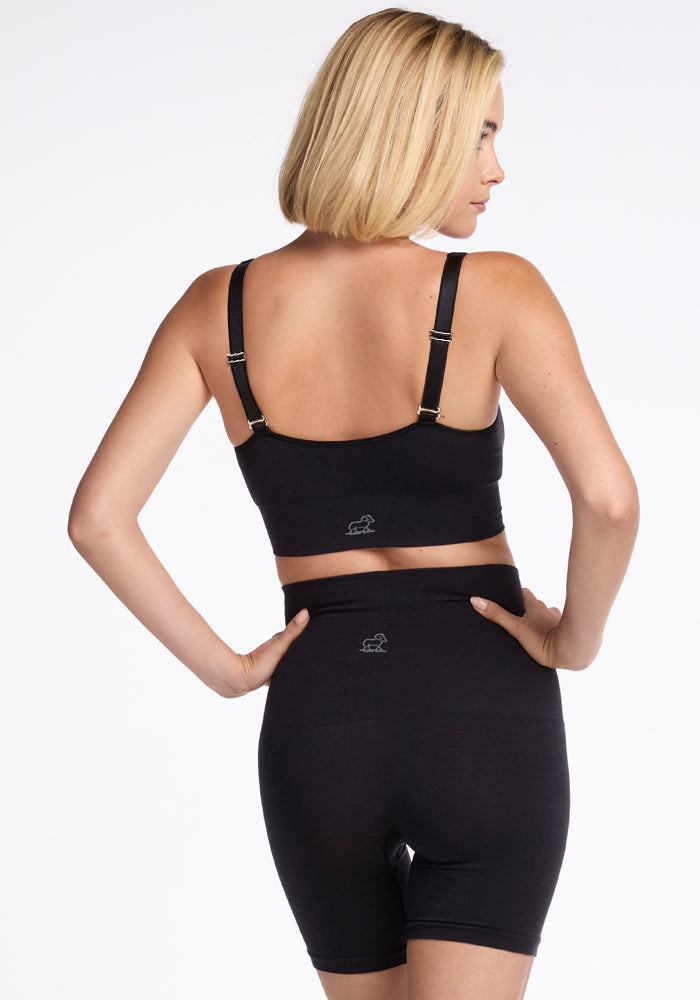 Marley Shapewear Shorts for Women - High Waist Tummy Control Shapewear - Black - Perfect for Workout, Yoga & Everyday Wear
