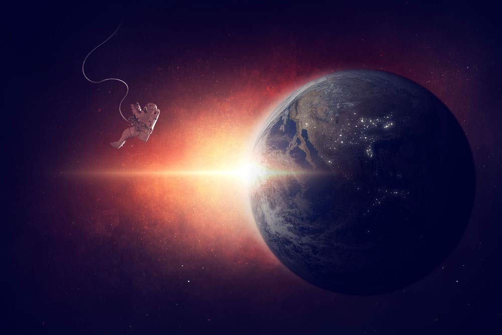 Space Walk Self-Adhesive Peel & Stick Wall Mural - 96
