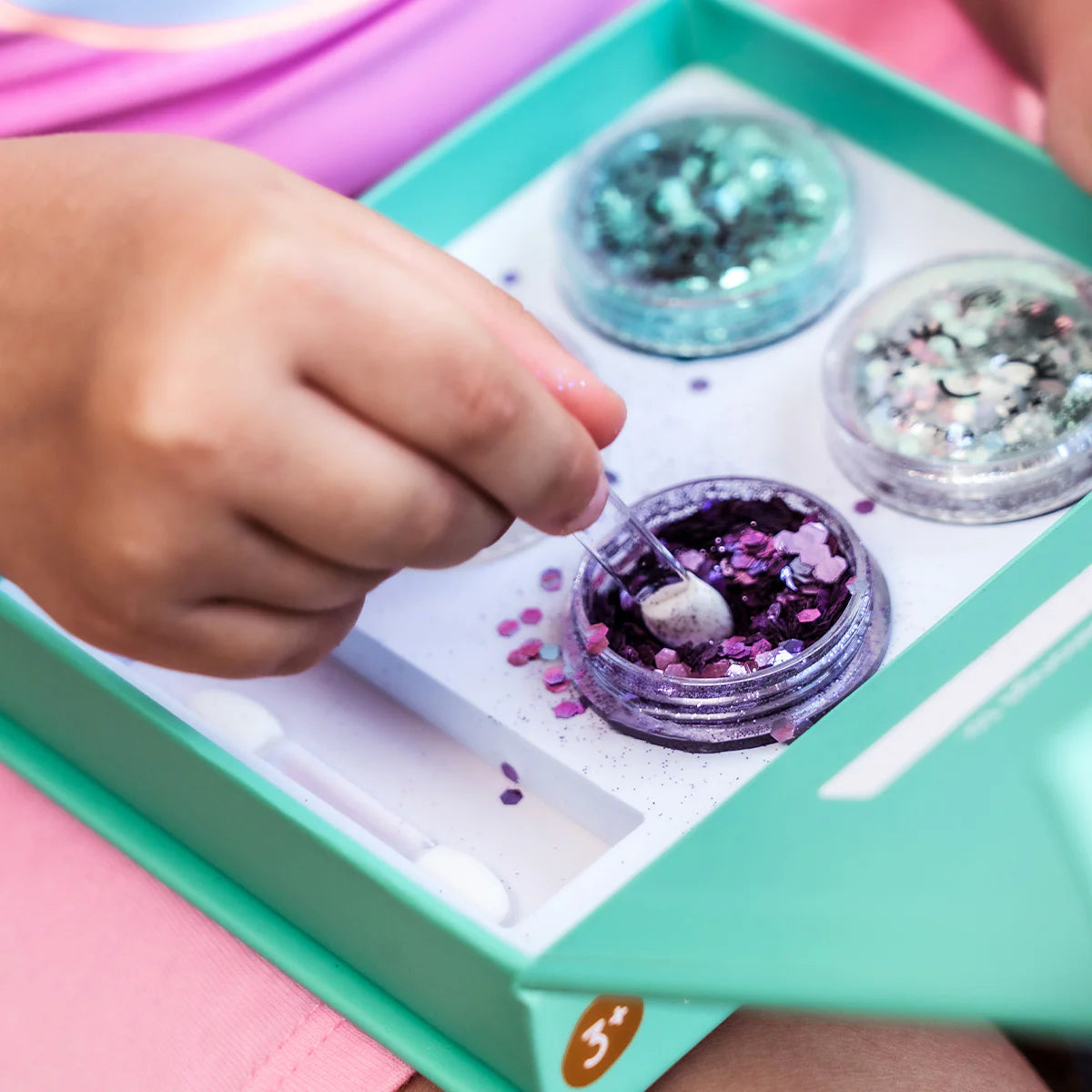 Oh Flossy Kids Under the Sea Glitter Makeup Set - Sparkling Ocean-Themed Cosmetic Kit for Girls | Perfect for Birthday Parties, Dress-Up Play & Pretend Makeup Fun