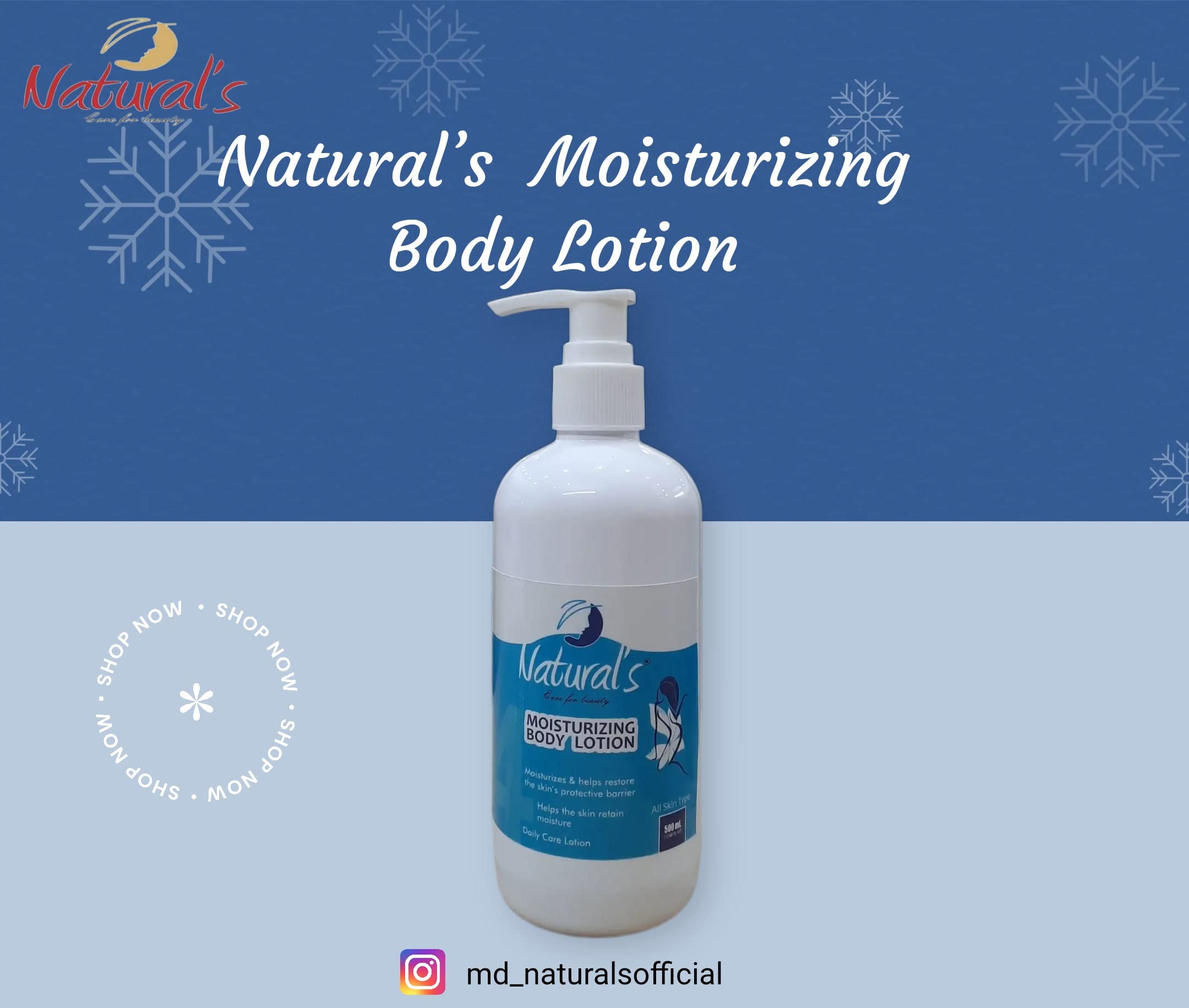 Natural's Deep Hydrating Body Lotion for Dry Skin - Ultra Moisturizing & Nourishing Formula with Shea Butter & Vitamin E | Perfect for Daily Use, After Shower & Winter Care