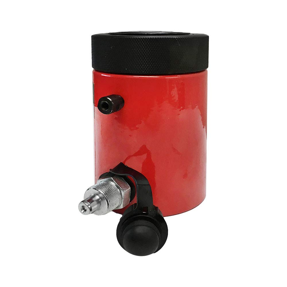 20 Ton 2 Inch Stroke Hydraulic Cylinder - Heavy Duty Lifting Jack Ram with 6 Inch Closed Height & Lock Nut - Ideal for Automotive Repair, Construction, and Industrial Applications