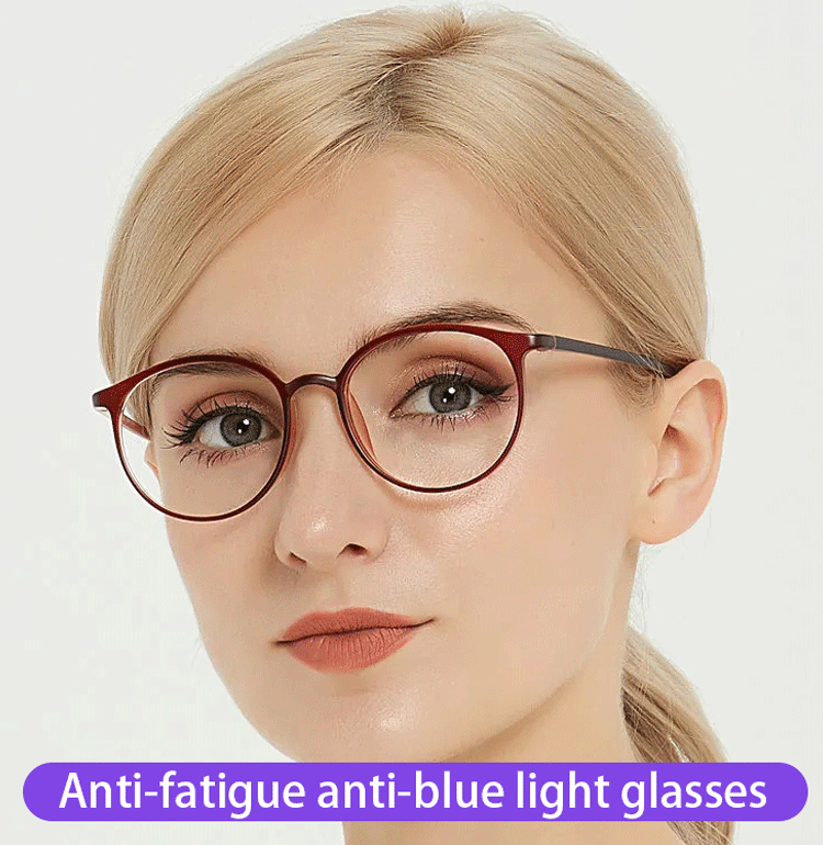 Blue Light Blocking Reading Glasses for Eye Strain Relief - Anti Fatigue Computer Glasses for Work, Study & Screen Time Protection
