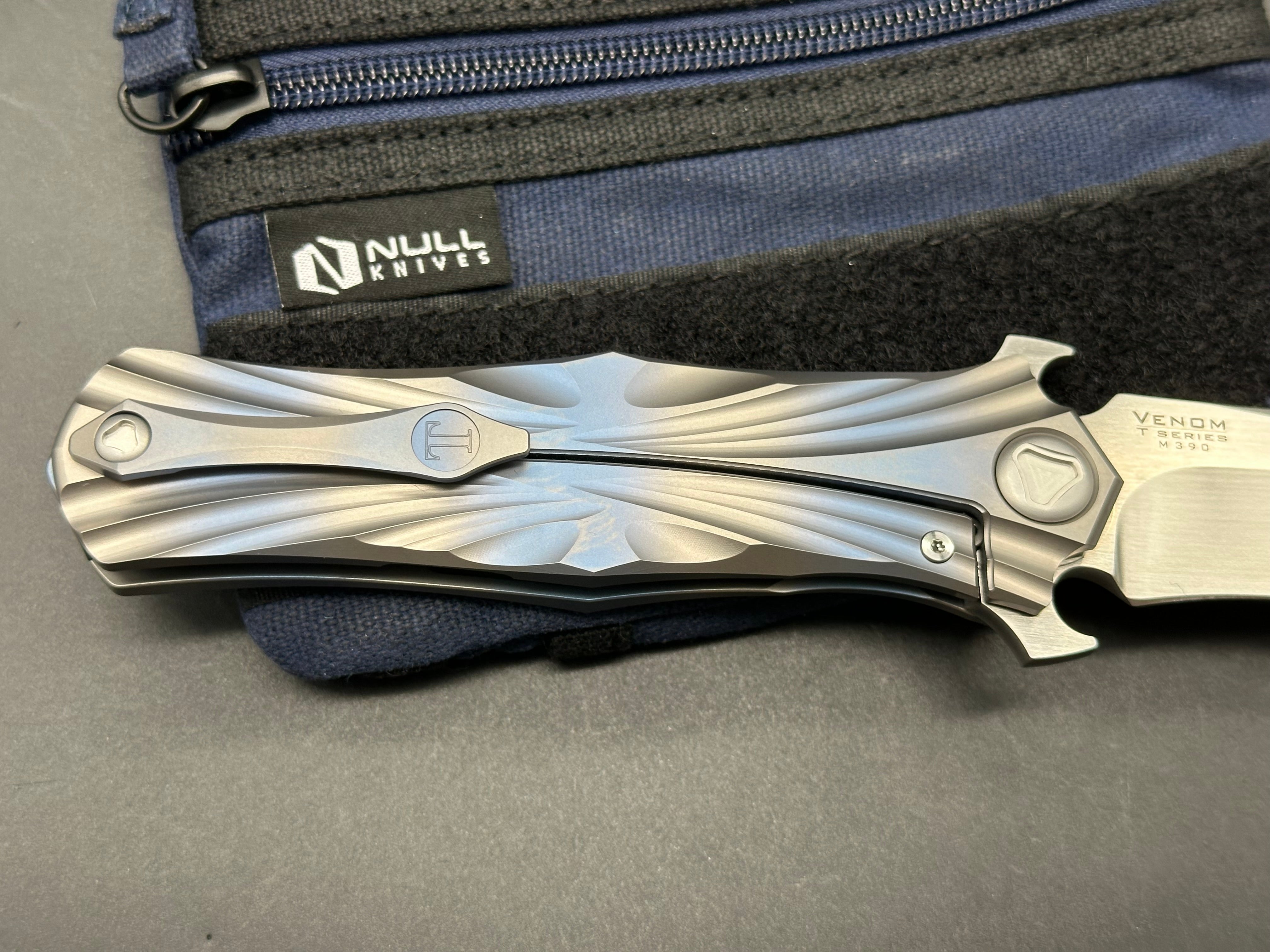 Kevin John T Series Titanium Folding Knife with M390 Steel Blade - EDC, Outdoor Camping, Hunting & Survival Gear