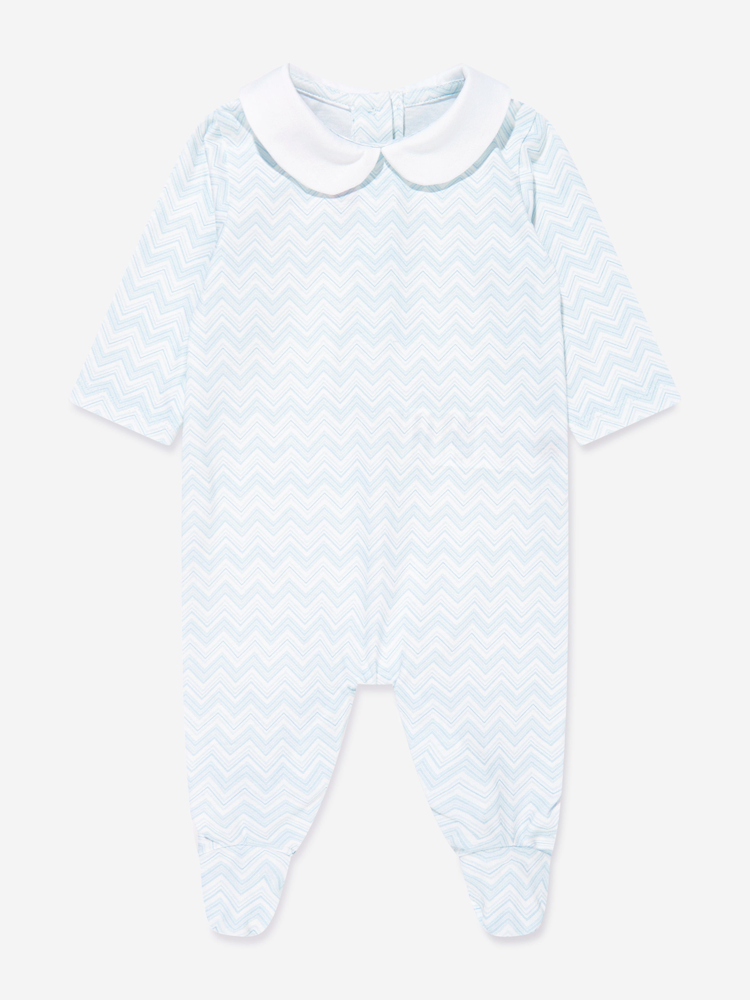 Blue Zigzag Baby Boys' Onesie Set - Soft & Comfortable Babygrow for Newborns & Infants - Perfect for Playtime, Daycare & Family Outings