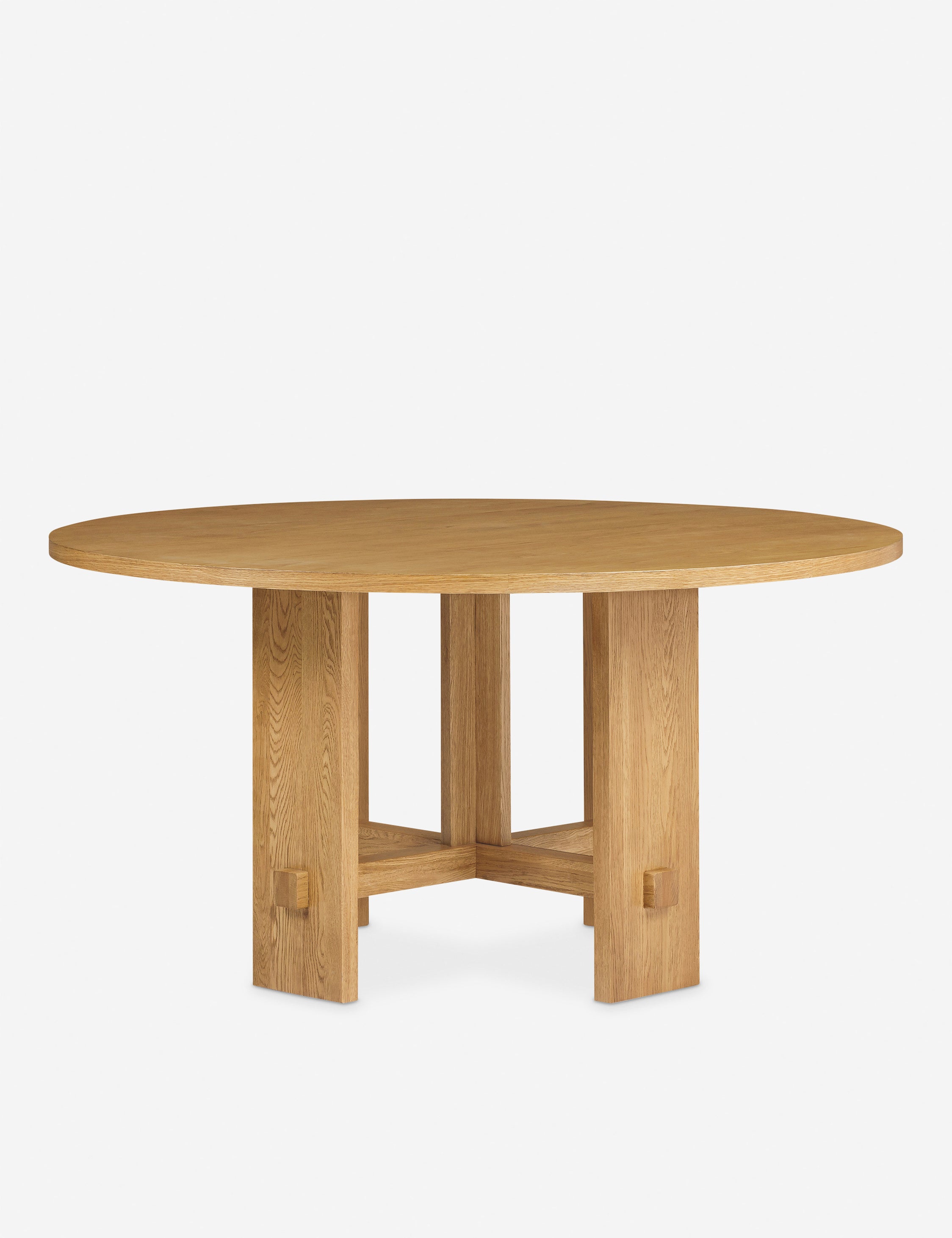 Stylish Campos Round Dining Table - Modern Wooden Kitchen Table for 4-6 People - Perfect for Family Dinners & Small Space Dining Rooms