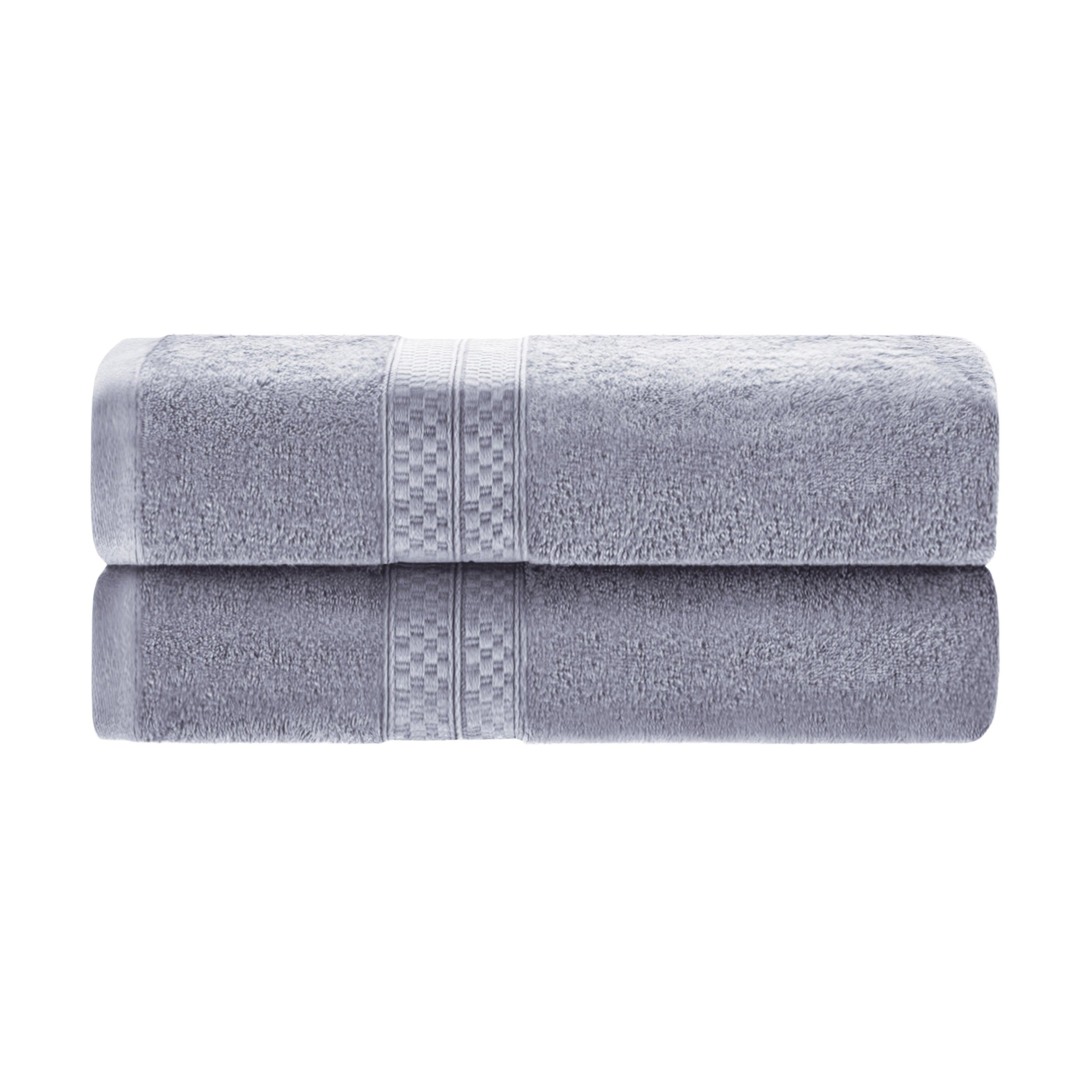 Premium Bamboo Rayon 2-Piece Plush Heavyweight Bath Towel Set - Ultra Soft & Absorbent for Spa, Bathroom & Luxury Home Use