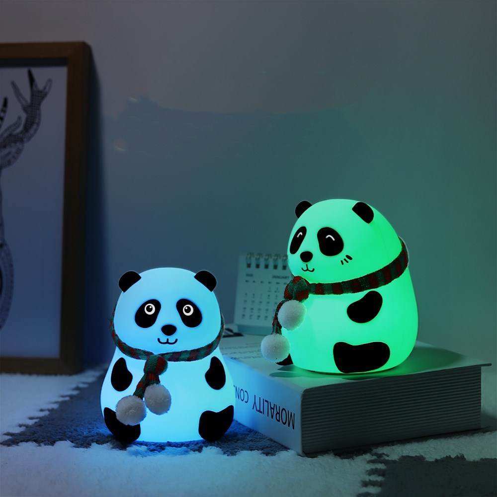 Cute Panda LED Night Light for Kids - Soft Glow Nursery Lamp, Dimmable & USB Powered - Perfect for Bedroom, Nursery, Baby Room & Relaxation